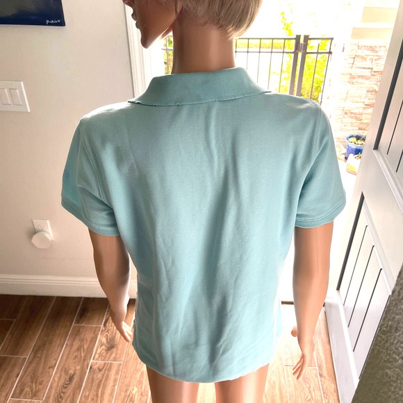 LL Bean Blue Polo Shirt Women Sz S slightly used - Picture 3 of 7